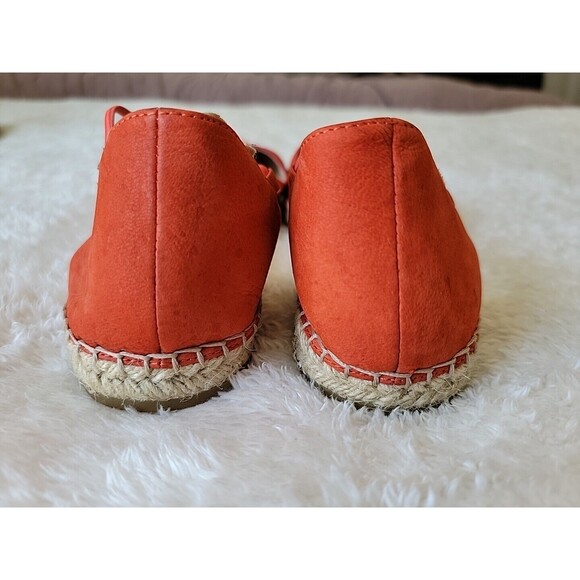 Eileen Fisher Shoes LEE Rust Nubuck Leather D'Orsay Espadrilles Flats Size 8 - Picture 8 of 11